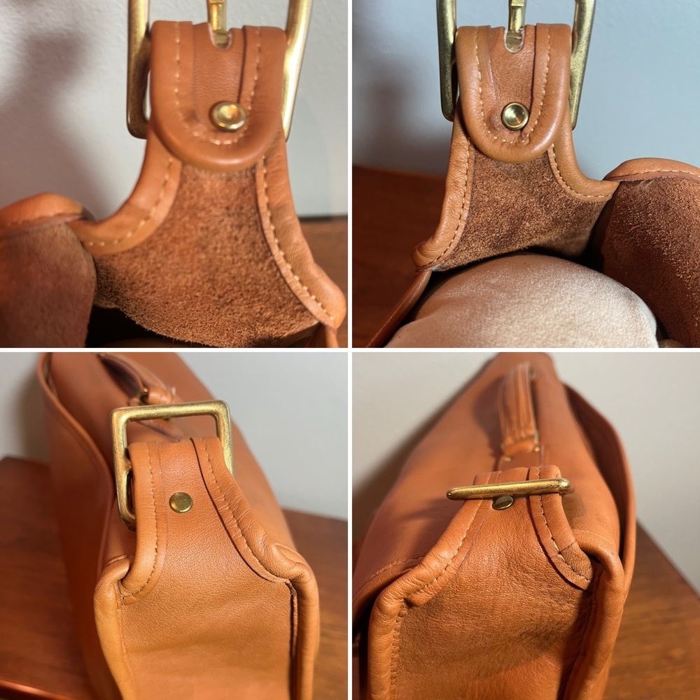 Vintage Coach Carrier Brief Bag in British Tan with Hang Tag - Style 9800 - Picture 7 of 16